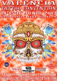 13th Valencia Tattoo Convention 2013 Poster