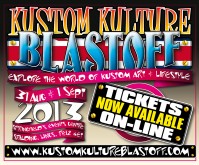 Kustom Kulture Blastoff & Tattoos 2013 Poster