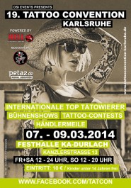 19th Karlsruhe Tattoo Convention 2014 Poster