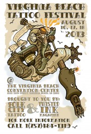 Virginia Beach Tattoo Festival 2013 Poster
