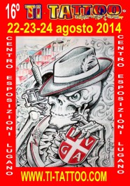 16th Ti Tattoo Lugano Tattoo Convention 2014 Poster