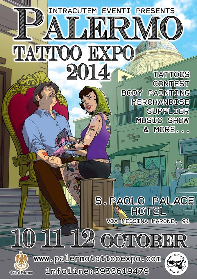 Palermo Tattoo Expo 2014 Poster
