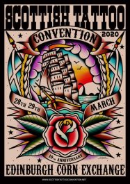 10th Scottish Tattoo Convention 2020 poster