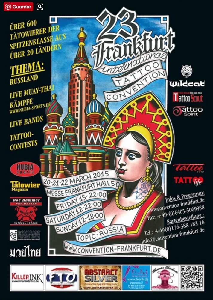 Tattoo Convention Frankfurt 2015 Poster