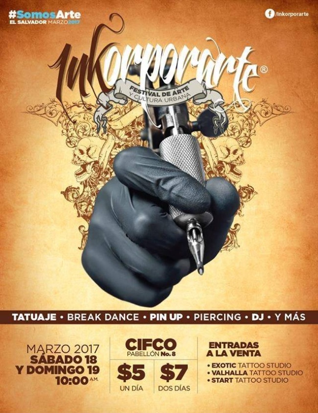 Inkorporarte Tattoo Convention 2017 Poster