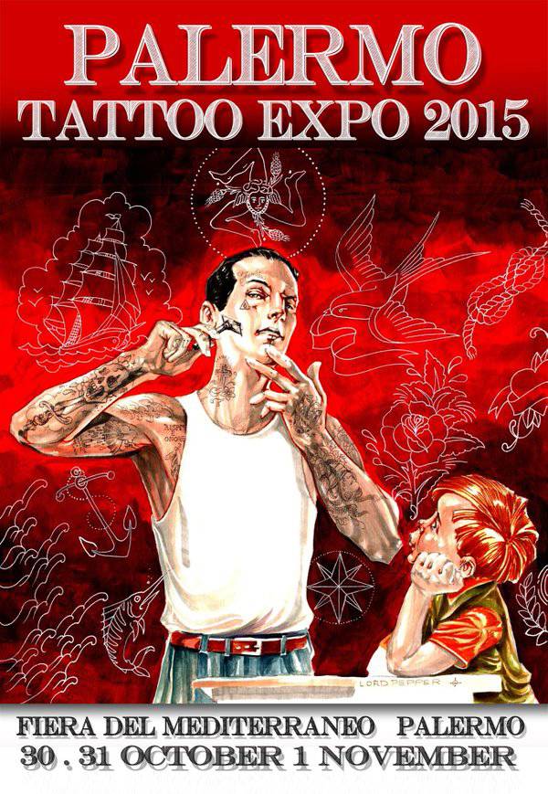 Palermo Tattoo Expo 2015 Poster
