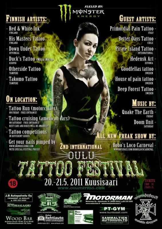 Oulu Tattoo Festival 8 November 2019