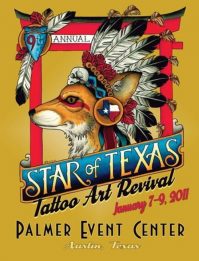 Star Of Texas Tattoo Art Revival 2011 Poster