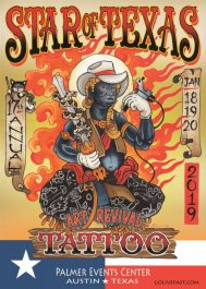 Star Of Texas Tattoo Art Revival 2019 Poster