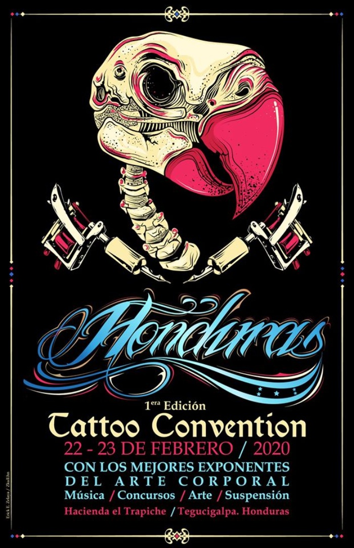 Honduras Tattoo Convention 2020 Poster