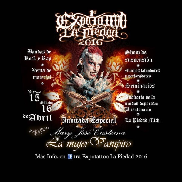 Tattoo Fest La Piedad 2016 Poster
