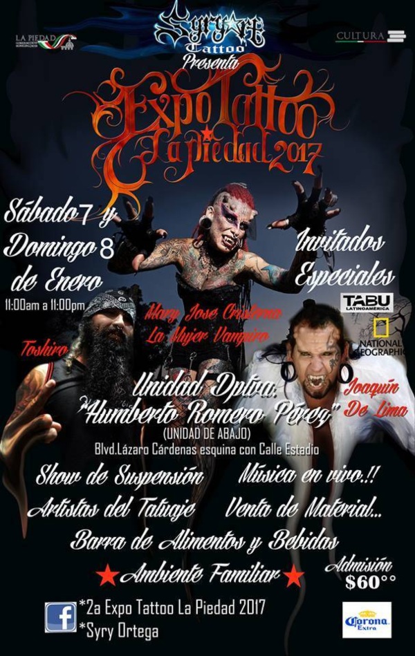 Tattoo Fest La Piedad 2017 Poster