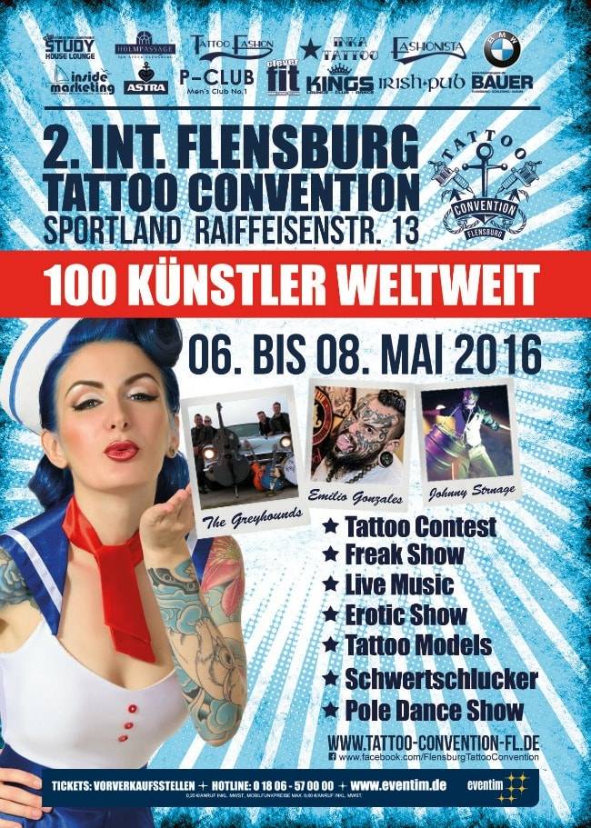 Flensburg Tattoo Convention 2016 Poster