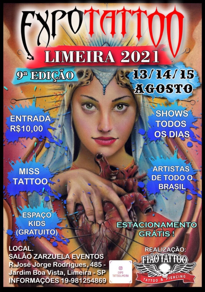 Expo Tattoo Limeira 2021 poster