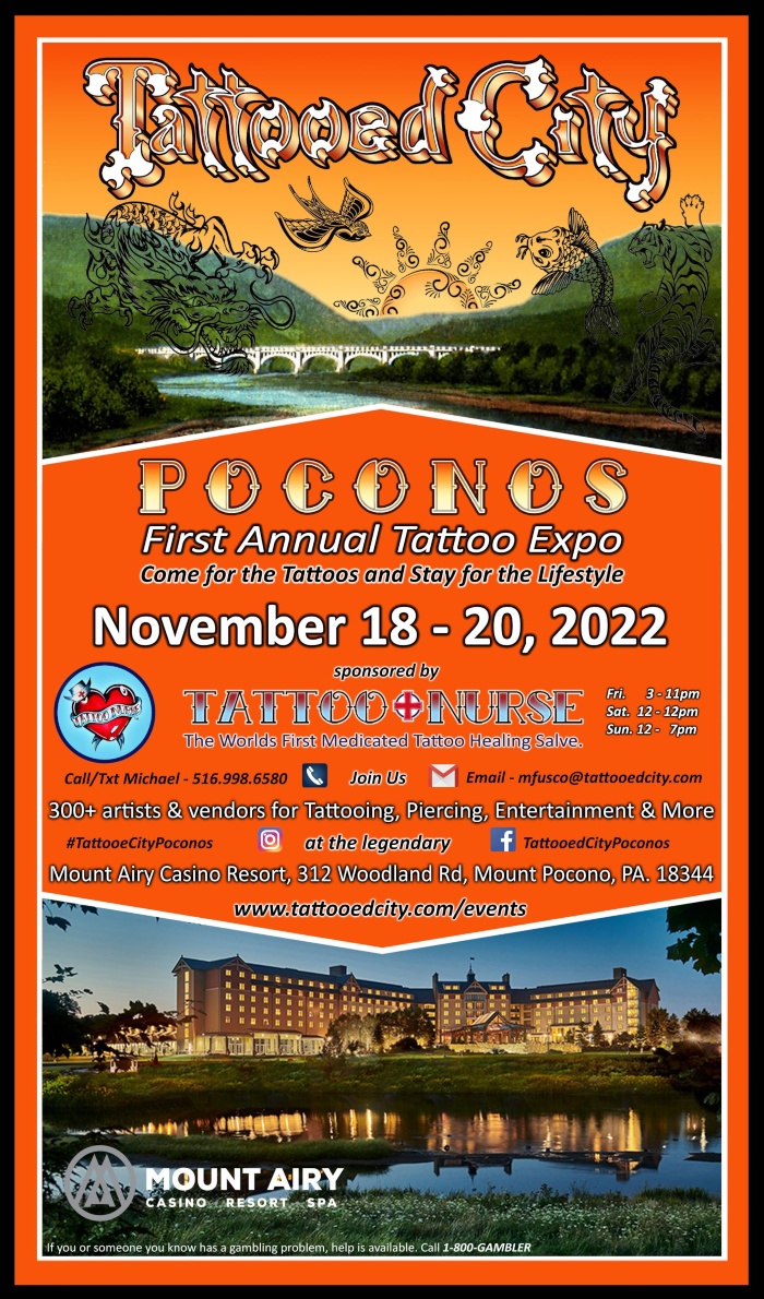 Tattooed City Poconos Tattoo Expo #1 18 November 2022
