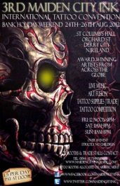 Maiden City Ink Tattoo Convention (2026) 21 August 2026