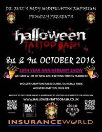 Halloween Tattoo Bash 1 November 2025