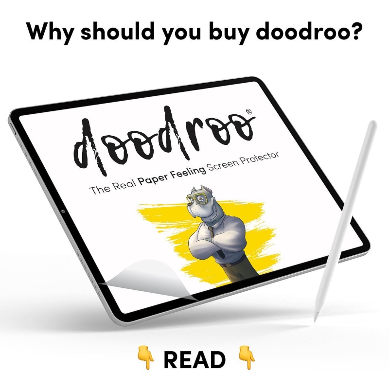 Doodroo Screen Protector • The Sensation of Real Paper 20 October 2022