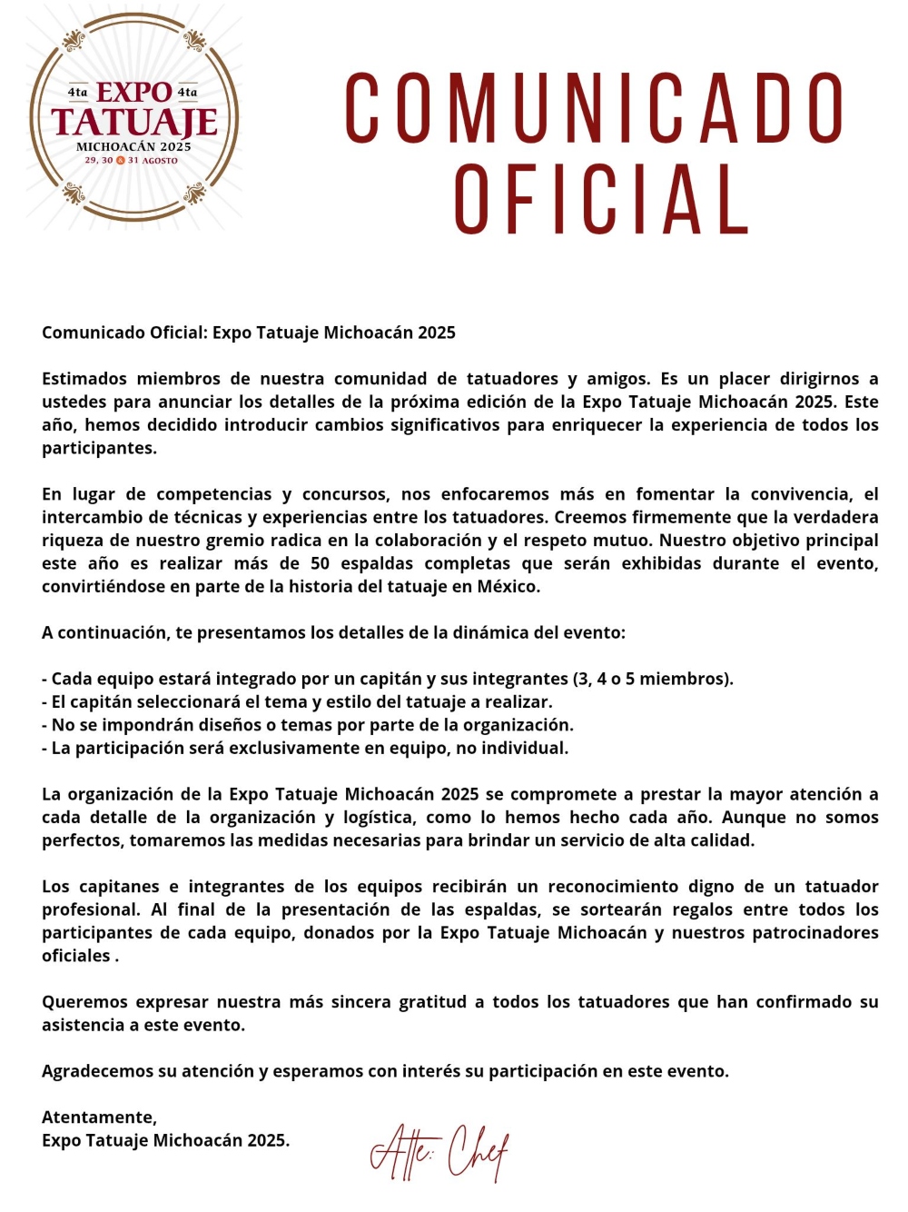 Michoacan Tattoo Expo 29 August 2025