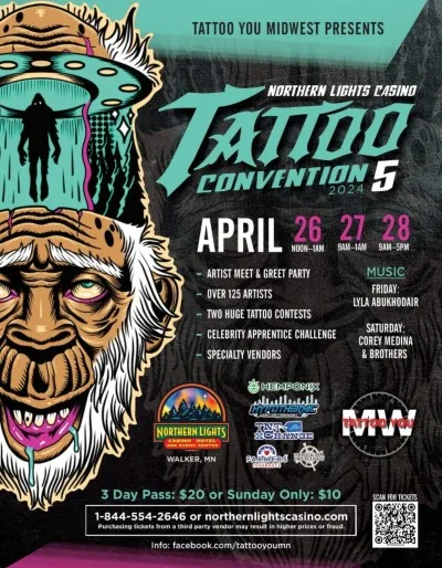 Northern Lights Casino Tattoo Convention #5 26 April 2024