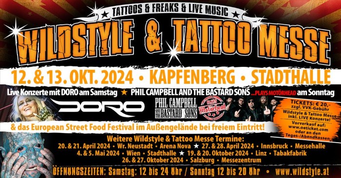 Wildstyle & Tattoo Messe Kapfenberg 12 October 2024