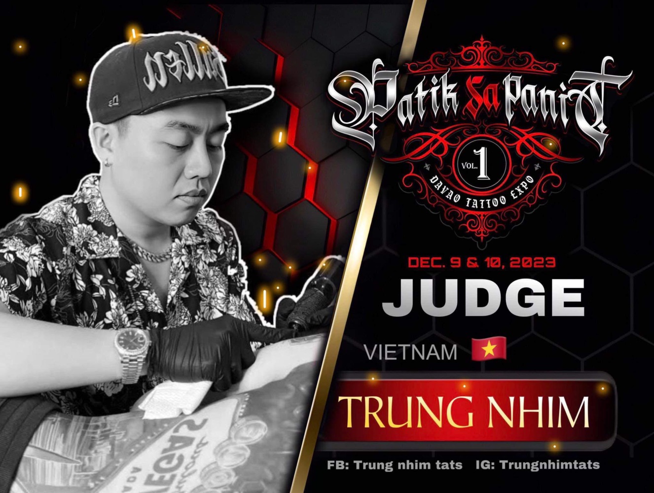 Davao Tattoo Expo Judge Trung Nhím Tattoo