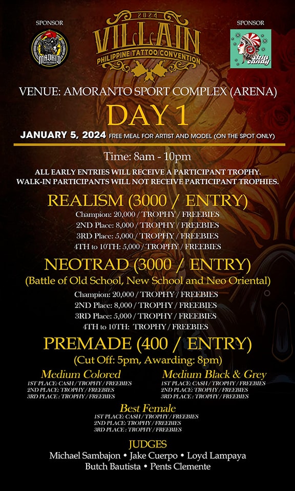 Villain Philippine Tattoo Convention 5 January 2024