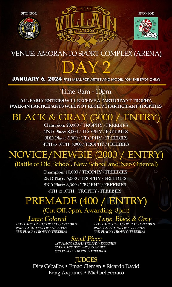 Villain Philippine Tattoo Convention 5 January 2024