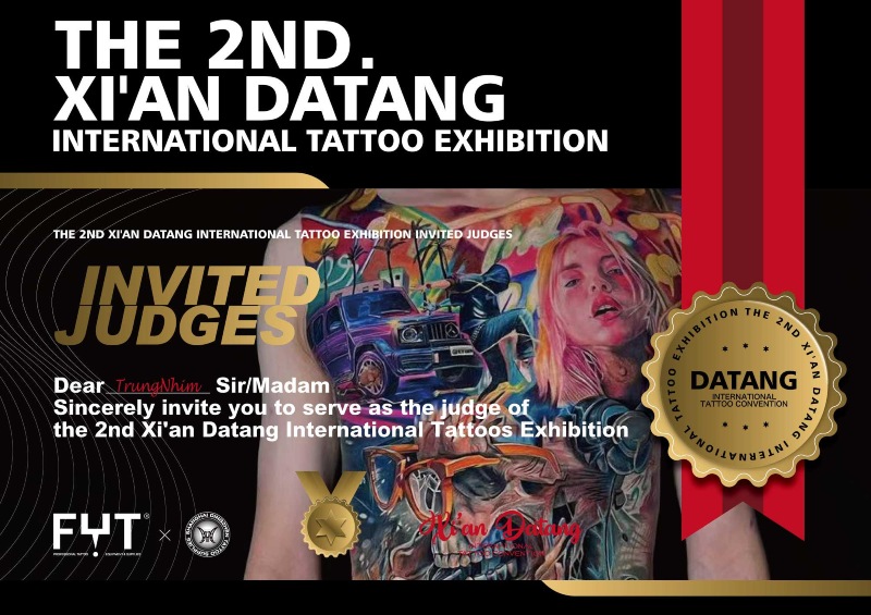 Xian Datang Tattoo Convention 2024 Judge Trung Nhim
