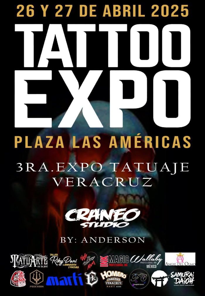 Plaza Las Américas Veracruz Tatto Expo 26 April 2025