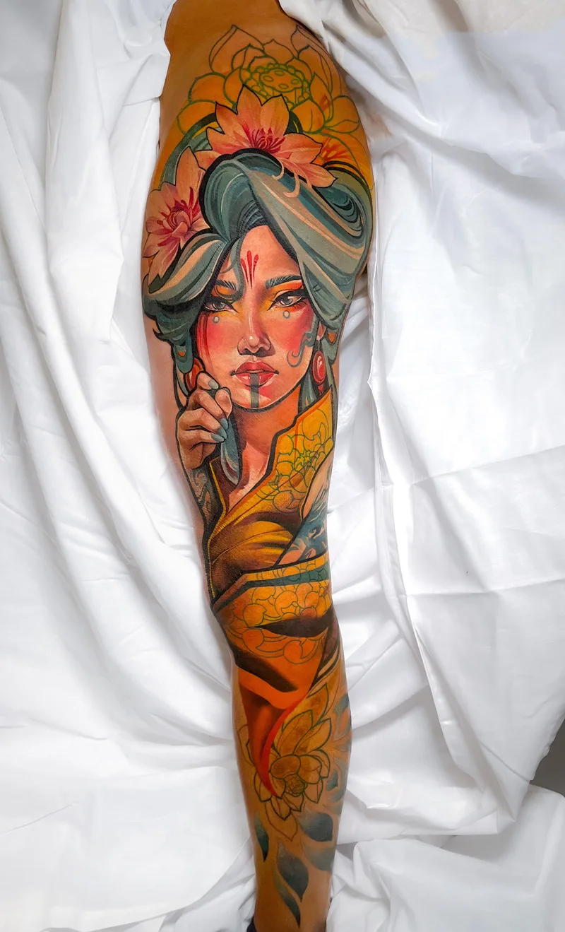 Gaby Castel • The French Master of Art Nouveau Fusion Tattoos 12 March 2024
