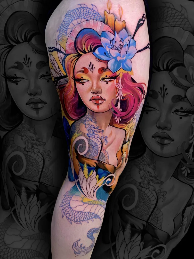 Gaby Castel • The French Master of Art Nouveau Fusion Tattoos 12 March 2024