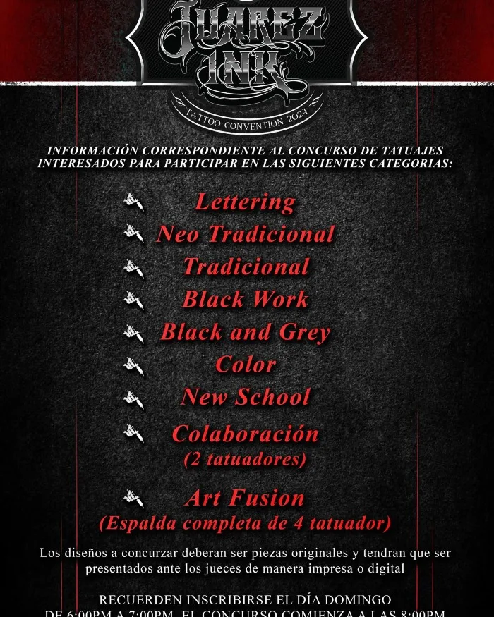 Juarez Ink Tattoo Convention #5 16 March 2024