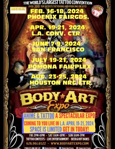 Tattoo & Anime Show 19 April 2024