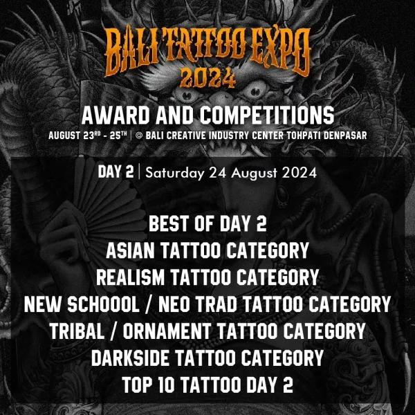 Bali Tattoo Expo 23 August 2024
