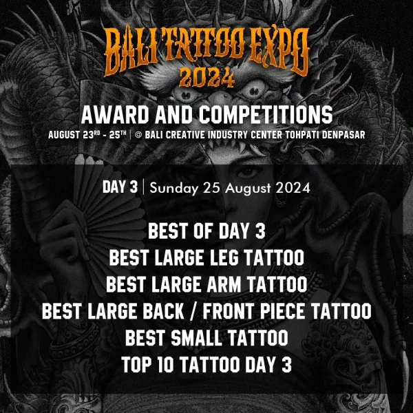 Bali Tattoo Expo 23 August 2024