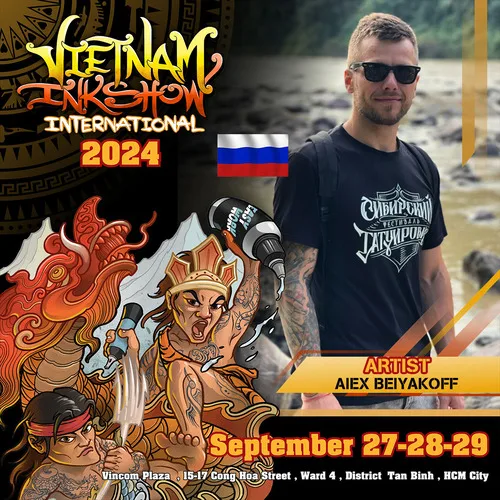 Alex Belyafkof Vietnam Ink Show 2024 Saigon