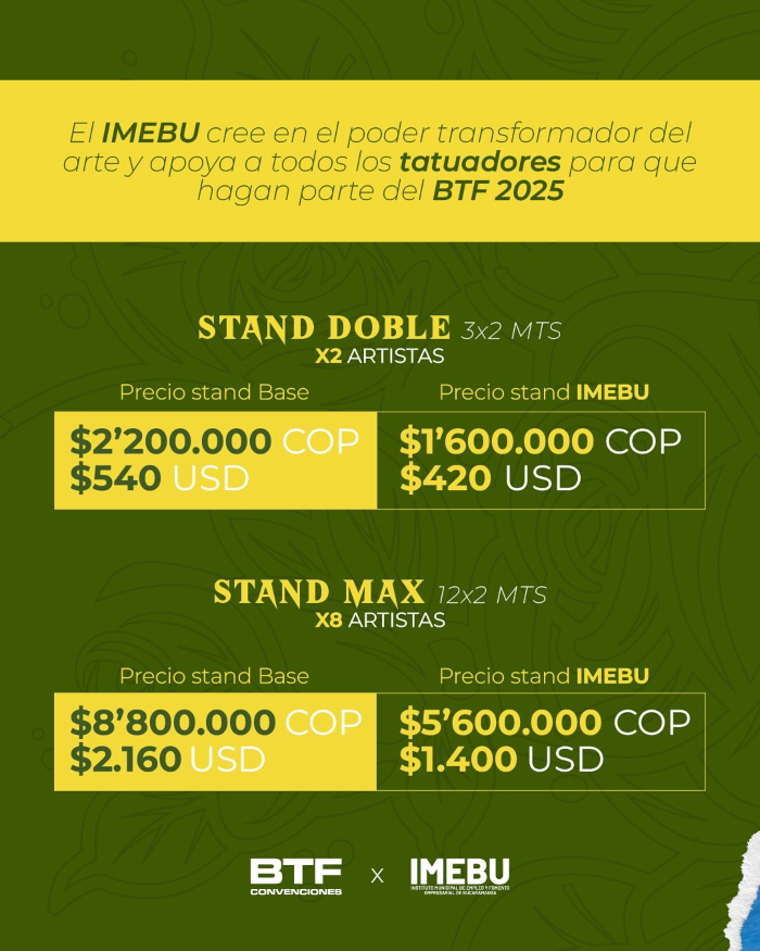 Bucaramanga Tattoo Festival 19 September 2025