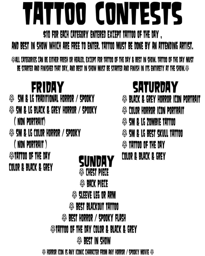 Boos & Toos Tattoo Horror Fest #3 24 October 2025