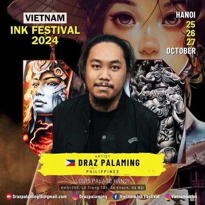 Draz Palaming Vietnam Ink Festival 2024 WTE PROTEAM