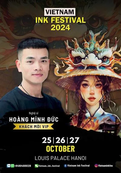 Hoang Minh Duc Vietnam Ink Festival 2024 WTE PROTEAM