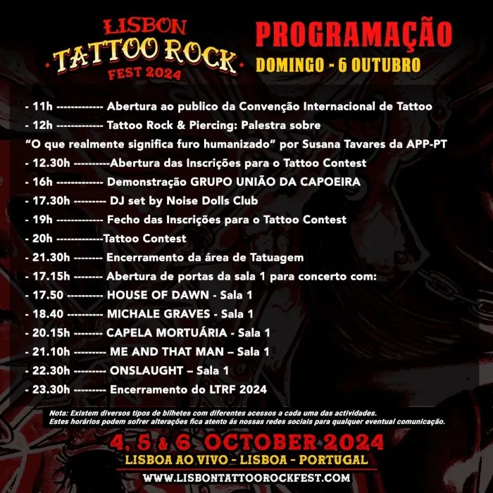 Lisbon Tattoo Rock Fest 2024 SUNDAY