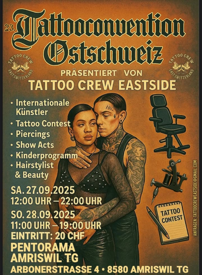 Ostschweiz Tattoo Convention #23 Ostschweiz Tattoo Convention #23 27 September 2025
