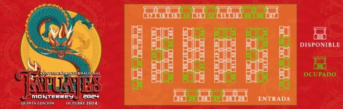 De Tatuajes Monterrey Convention #5 Convencion De Tatuajes Monterrey 2024 floor plan
