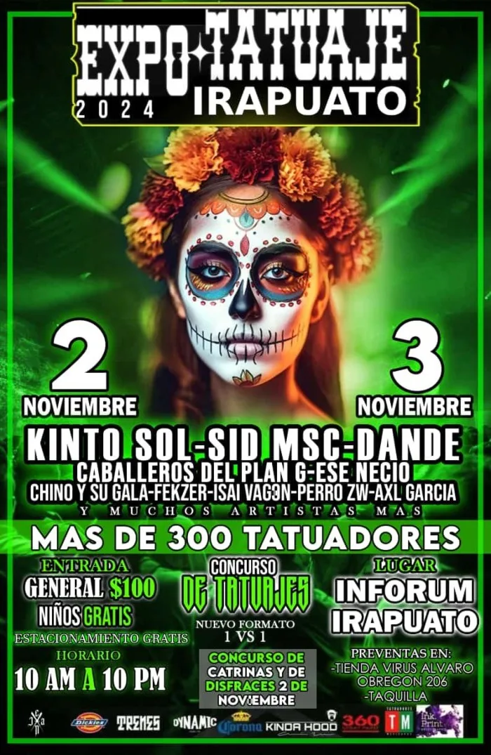 Irapuato Tattoo Expo 2024 POSTER 1