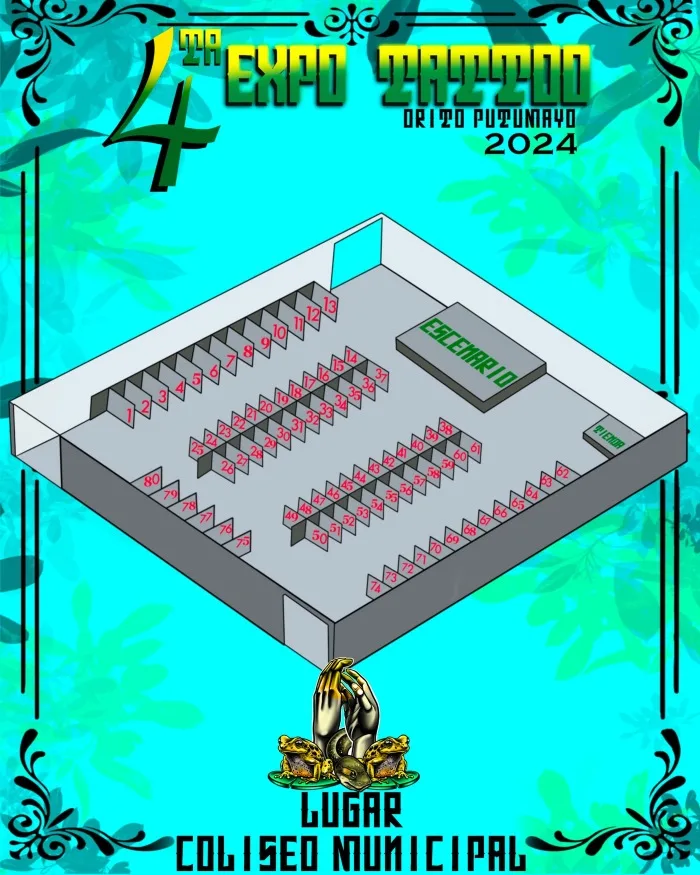 Putumayo Tattoo Expo Floor Plan 