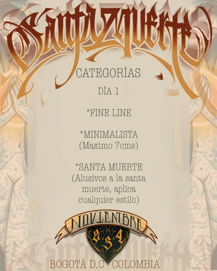 Santa Muerte Tattoo Festival #4 Santa Muerte Tattoo Festival 2024 contest 1