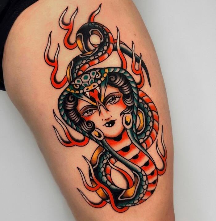 Hudson Mateus tattoo snake