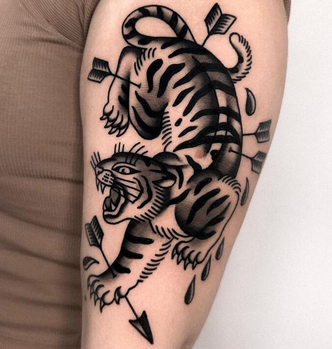 Hudson Mateus tattoo tiger