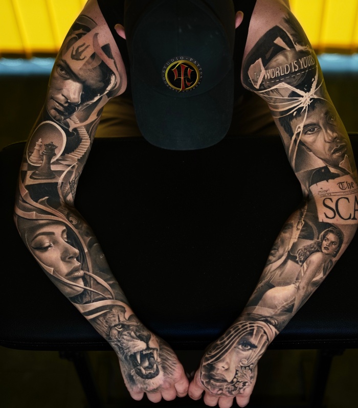 Igor Colovic both full hand tattoo